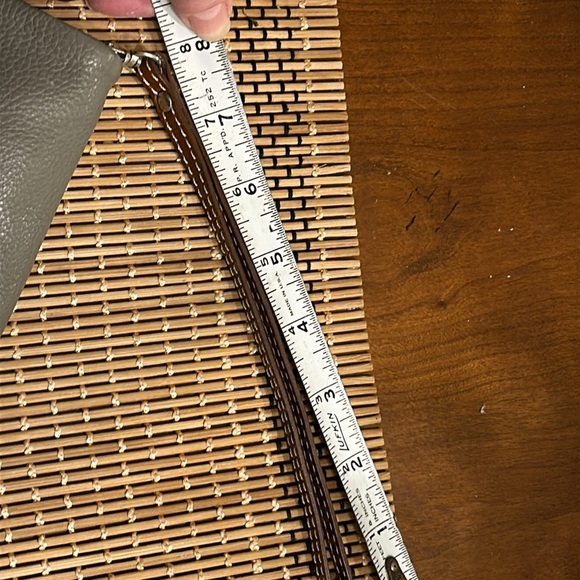 NINO BOSSI GENUINE LEATHER CLUTCH BAG GREY SIZE S - Picture 13 of 13